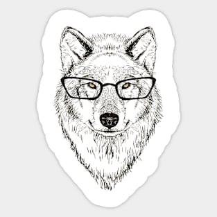 wolf head Sticker